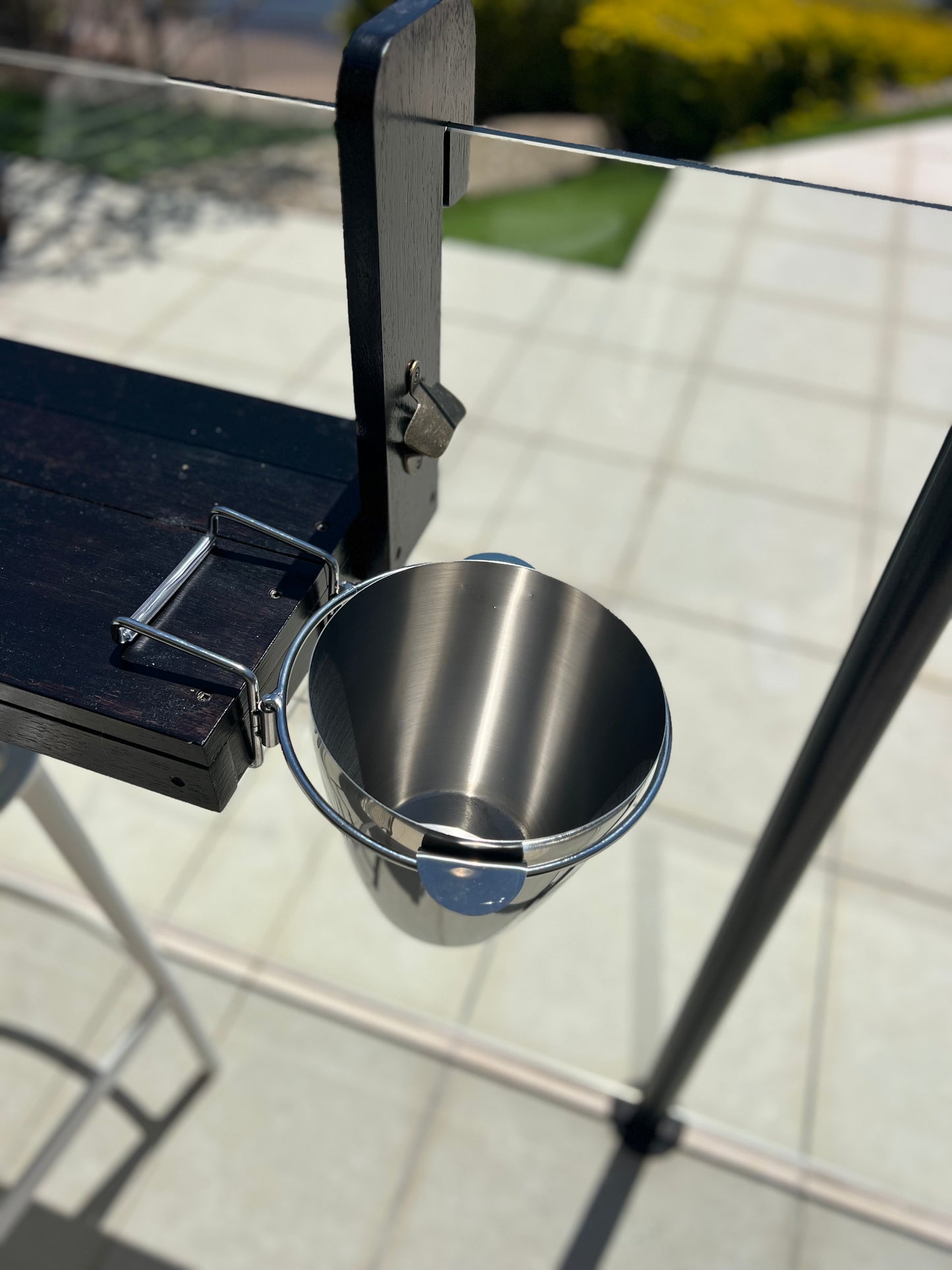 Bar/Table mount Ice Bucket Holder and Beer / Champagne or Wine Ice Bucket🧊 The Frosty Scuttle
