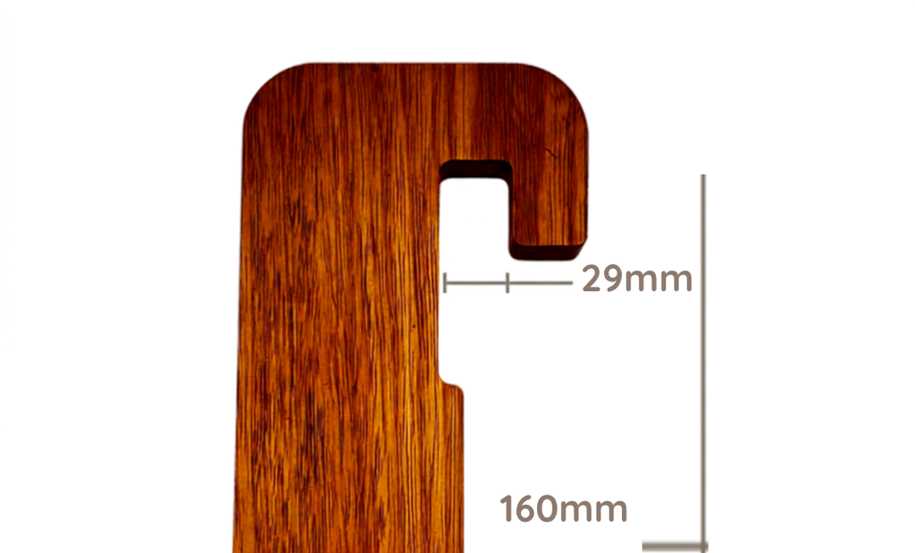 Bench Bar Campbell Short attachment for glass balustrades with capping