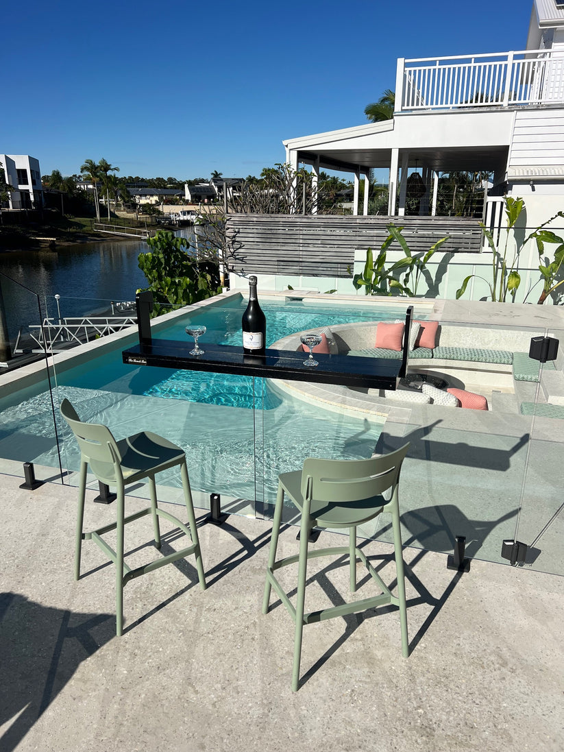 The Bench Bar for Frameless Glass Pool Fence
