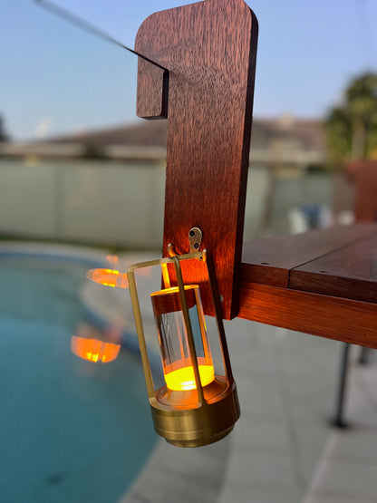 Vintage Brass Lantern Rechargeable 🌅 The Golden Hour