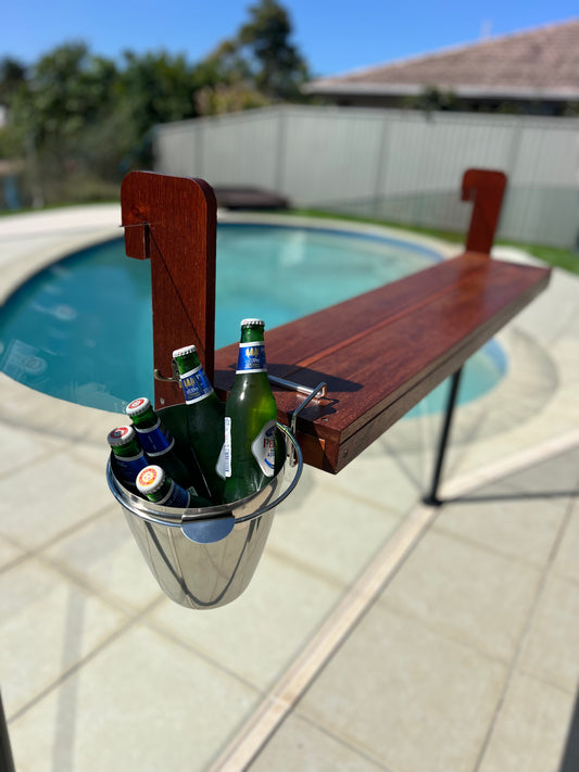 Bar/Table mount Ice Bucket Holder and Beer / Champagne or Wine Ice Bucket🧊 The Frosty Scuttle