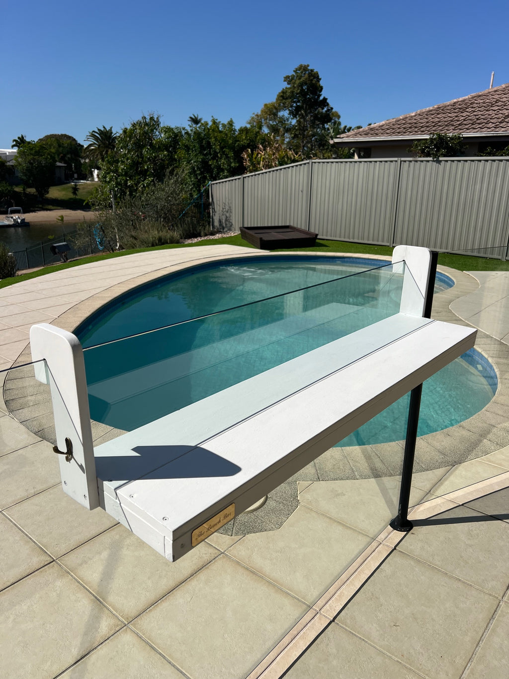The Bench Bar for Frameless Glass Pool Fence "Colin" - Balustrade and Balcony